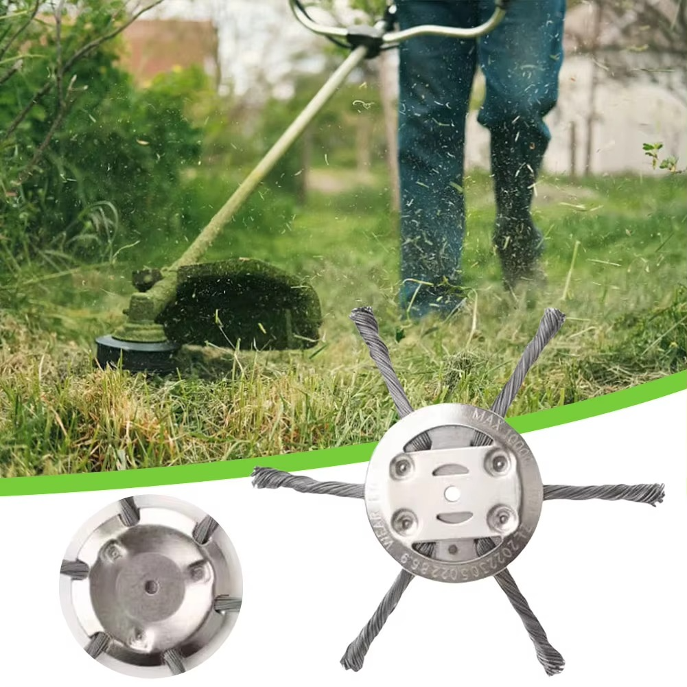 Heavy-Duty Steel Wire Trimmer Head Grass and Moss Removal - Image 4