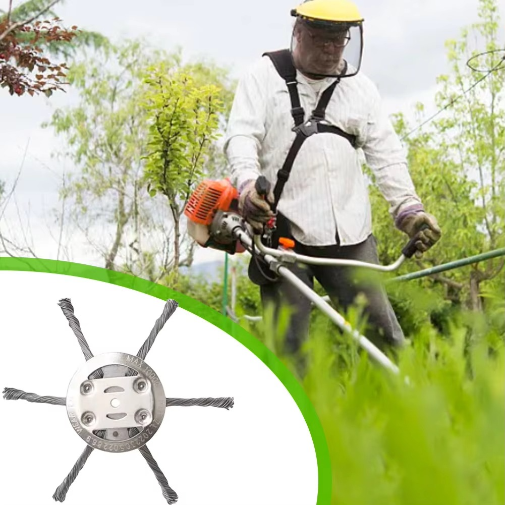 Heavy-Duty Steel Wire Trimmer Head Grass and Moss Removal - Image 5