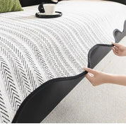 Herringbone Sofa Cover Scallop Stylish Protection - Image 6