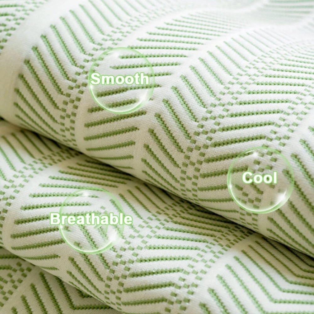 Herringbone Sofa Cover Scallop Stylish Protection - Image 9