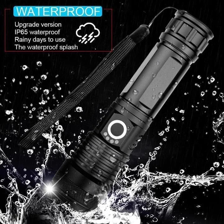 High-Intensity LED Flashlight 90000 Lumens Waterproof Portable - Image 4