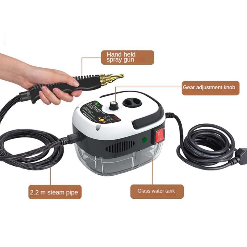High-Pressure Steam Cleaner Home & Kitchen 2500w 6 Settings - Image 3