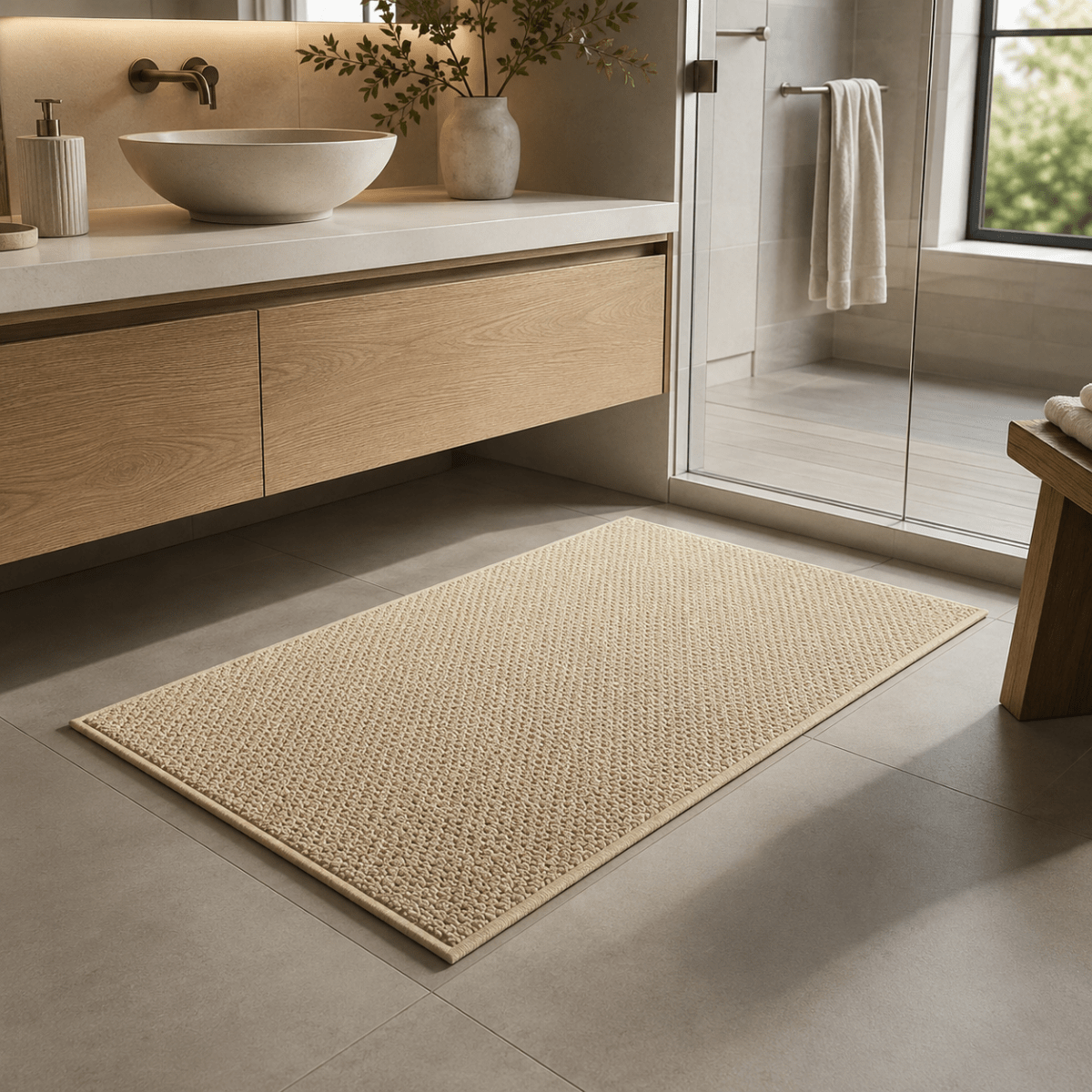 Highly Absorbent Bathroom Doormat Indoor and Outdoor Use - Image 2