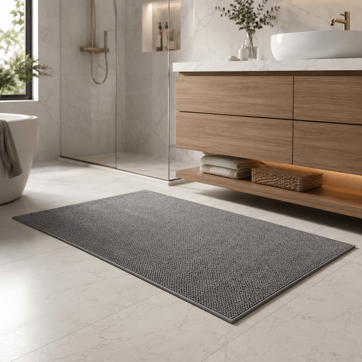 Highly Absorbent Bathroom Doormat Indoor and Outdoor Use - Image 3