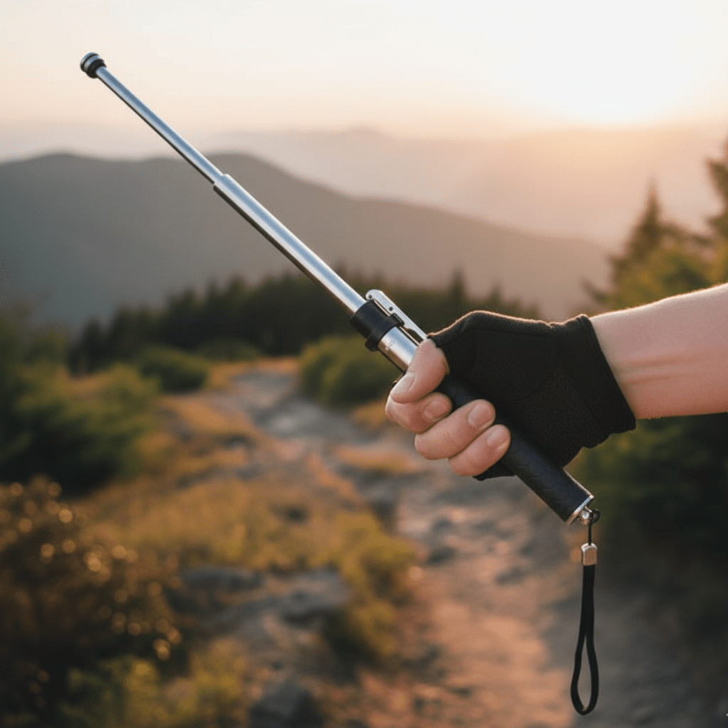Hiking Stick Self Defense Walking Stick Portable Design - Image 1