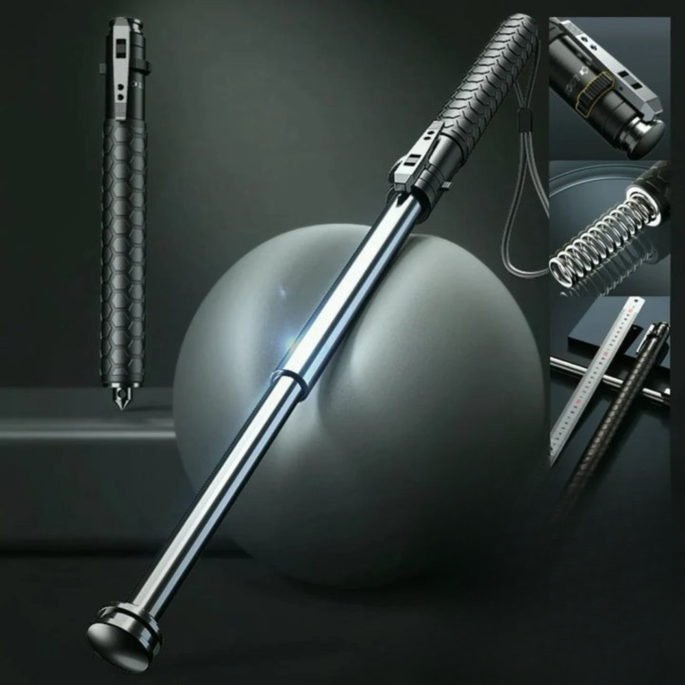 Hiking Walking Stick Self Defense Collapsible Grip Tactical - Image 1