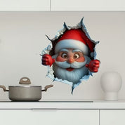 Holiday Wall Sticker Set Merry Santa Decor Christmas Cheer - Image 11