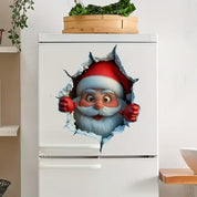 Holiday Wall Sticker Set Merry Santa Decor Christmas Cheer - Image 13