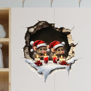 Holiday Wall Sticker Set Merry Santa Decor Christmas Cheer - Image 6