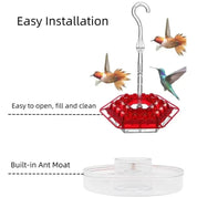 Hummingbird Feeder Ant Guard Outdoor Hanging Nectar Dispenser - Image 5
