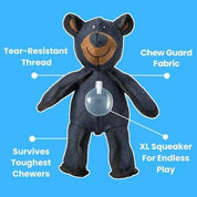 Indestructible Interactive Bear Toy Heavy Chewers Durable Plush - Image 6