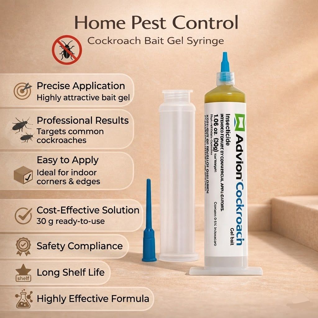 Indoor Pest Control Advion Cockroach Gel Bait Easy Application Cockroach Elimination - Image 3