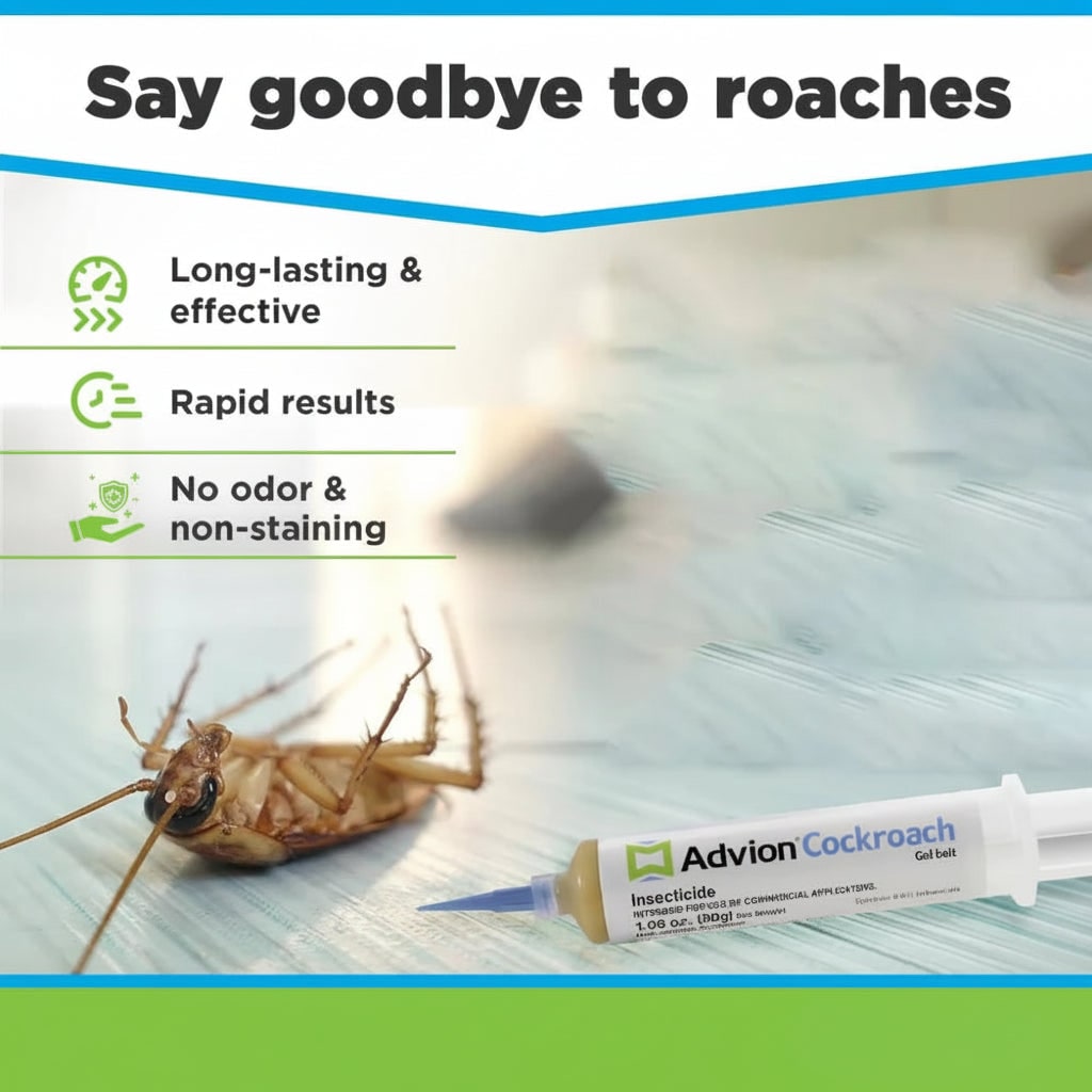 Indoor Pest Control Advion Cockroach Gel Bait Easy Application Cockroach Elimination - Image 6