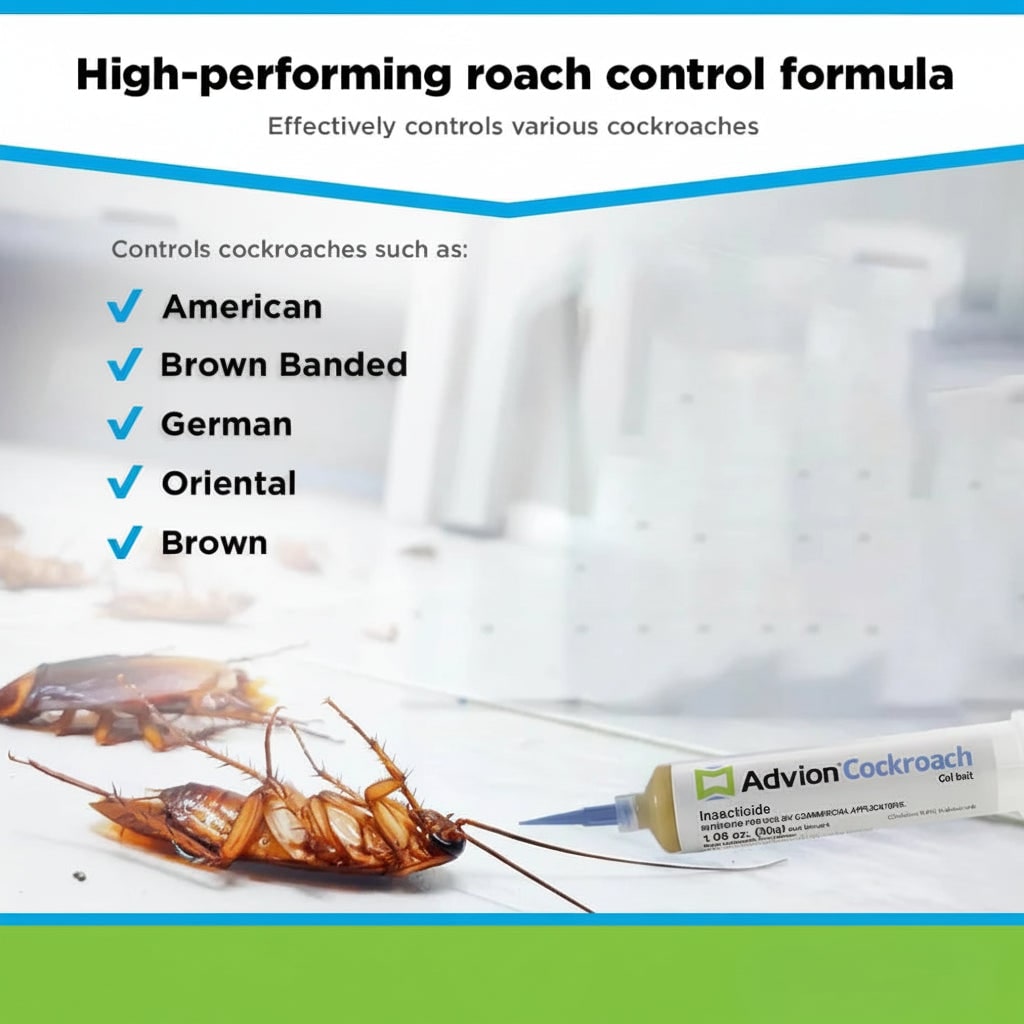 Indoor Pest Control Advion Cockroach Gel Bait Easy Application Cockroach Elimination - Image 7