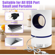 Indoor UV Light Insect Trap Mosquitoes and Flies Portable Killer - Image 3