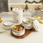 Insulated Lunch Box Hot Meals Double-Walled Kitchen Storage - Image 2