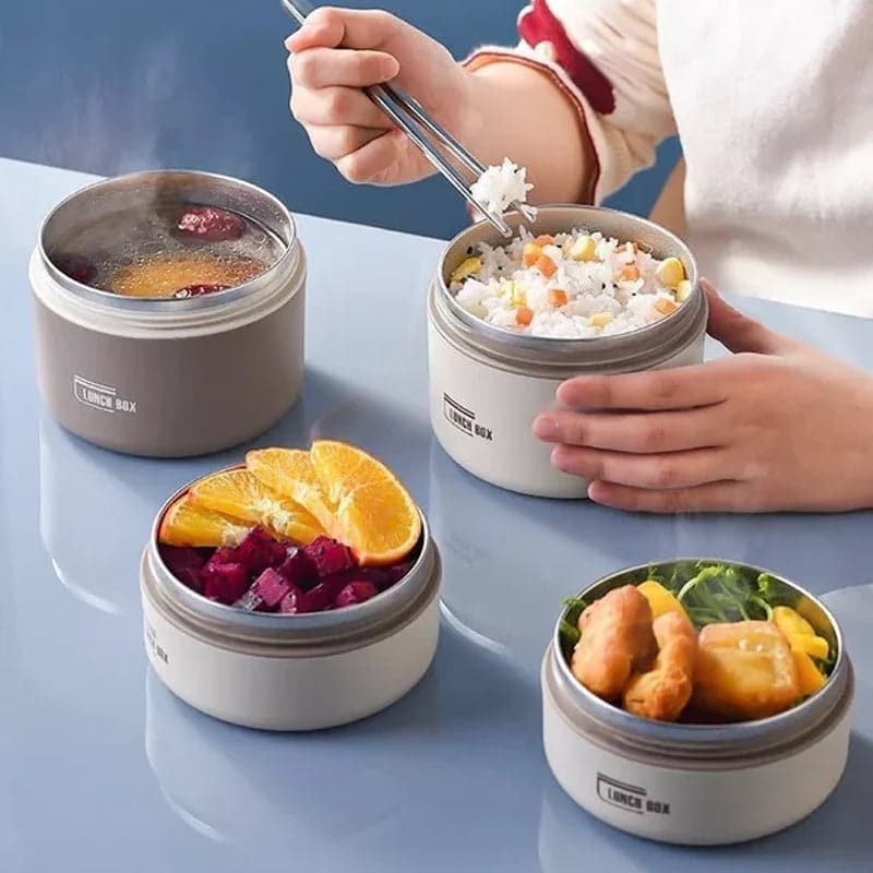 Insulated Lunch Box Hot Meals Double-Walled Kitchen Storage - Image 6