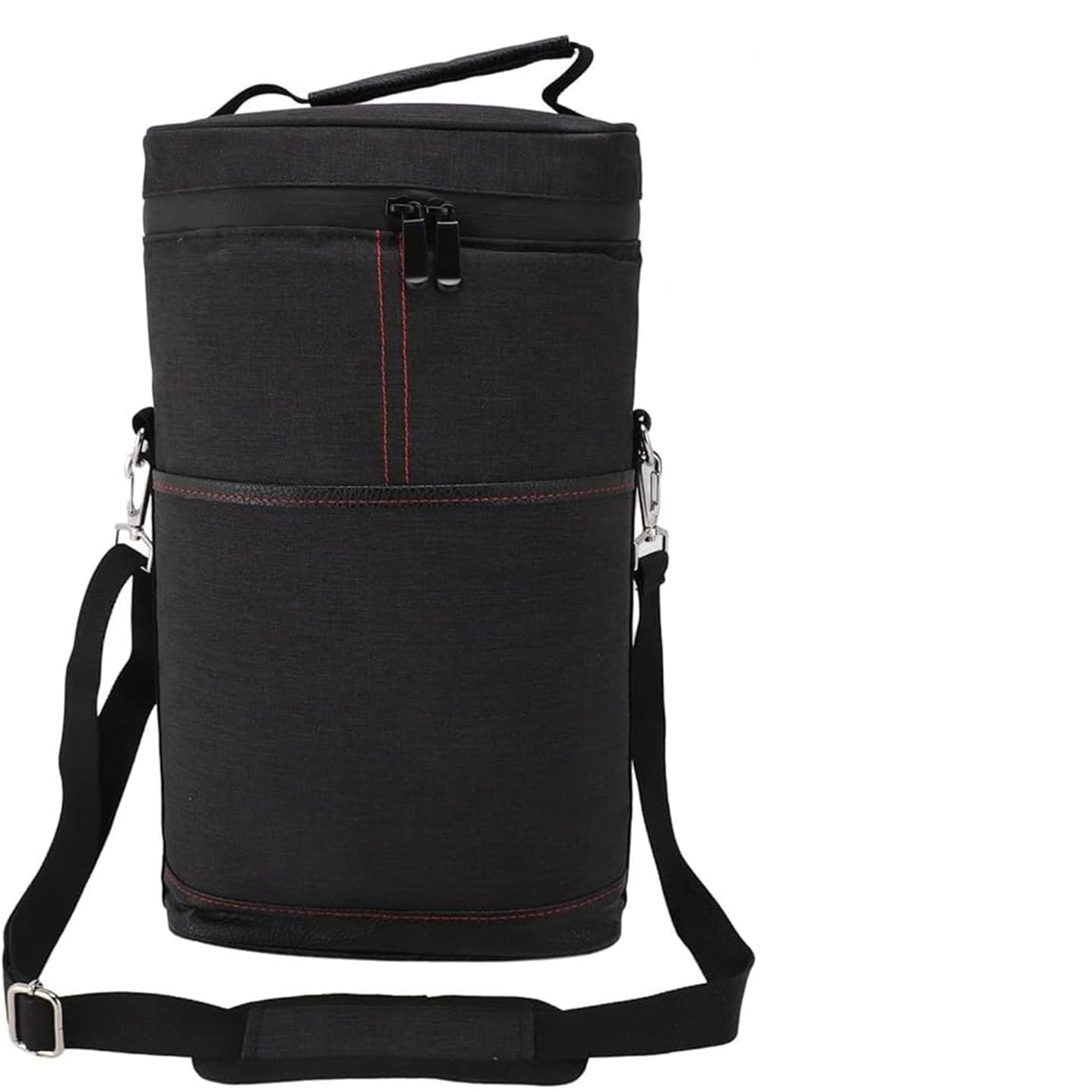 Insulated Wine Cooler Tote Bag Adjustable Strap 2 Bottles