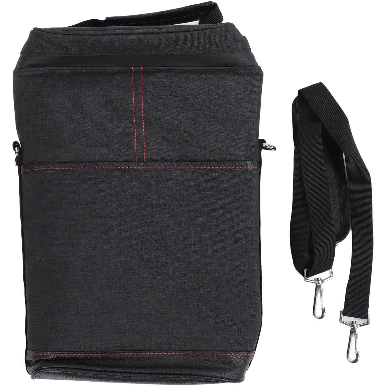 Insulated Wine Cooler Tote Bag Adjustable Strap 2 Bottles - Image 2