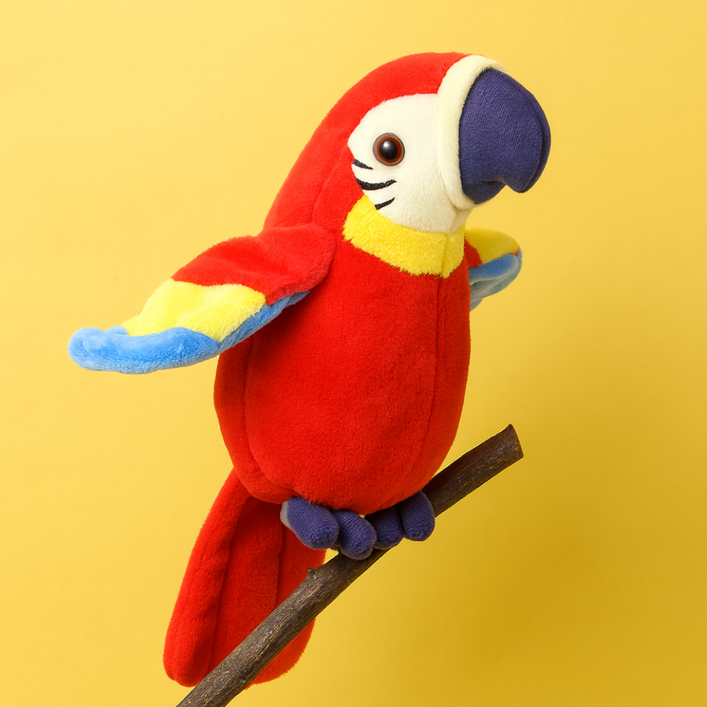 Interactive Plush Toy Talking Parrot Engaging Playtime - Image 4
