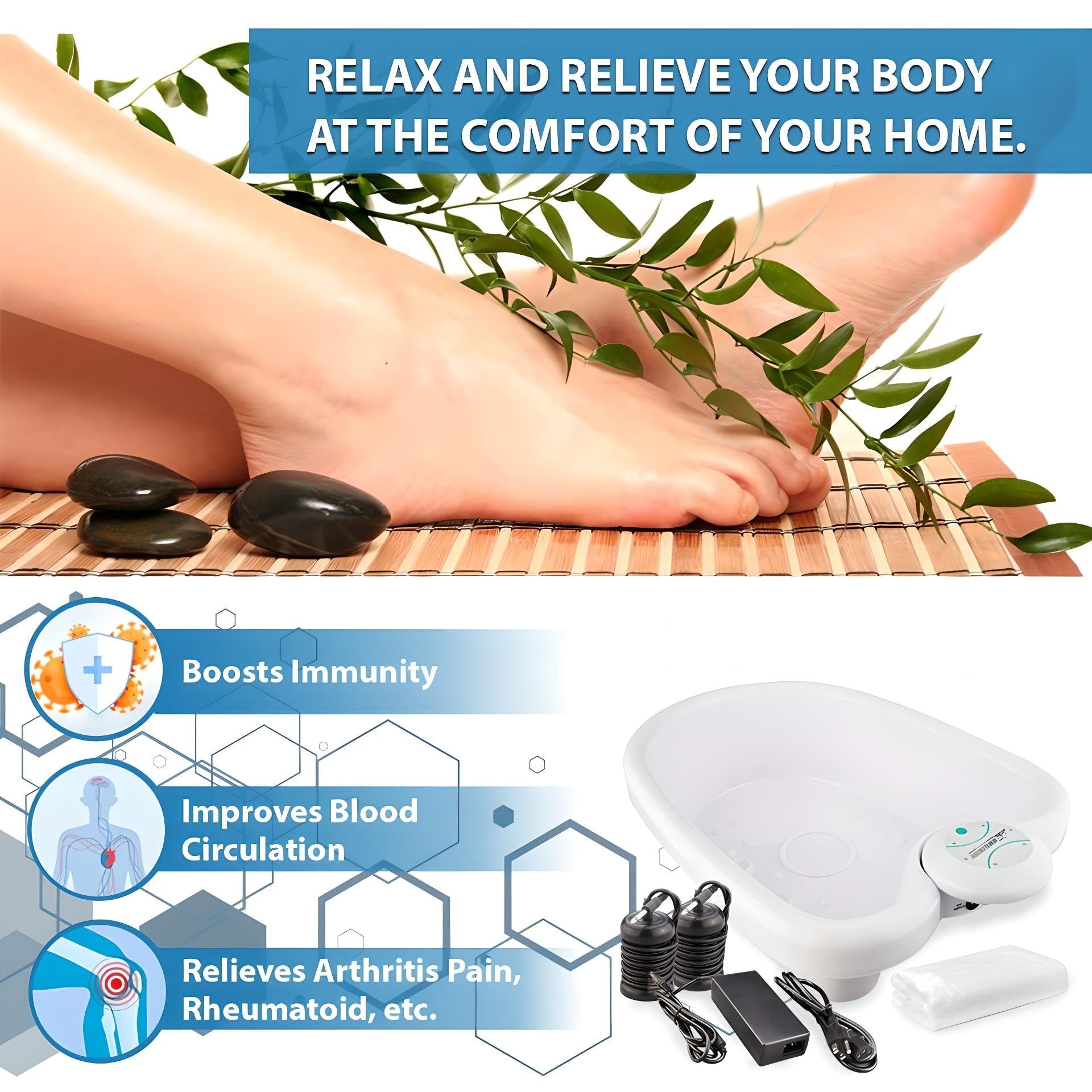 Ionic Detox Foot Bath Toxin Removal Professional Health Care Device - Image 4