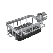 Kitchen Sink Basket Organizer Black Metal Storage Caddy Soap - Image 4