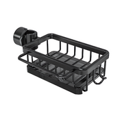 Kitchen Sink Basket Organizer Black Metal Storage Caddy Soap - Image 5