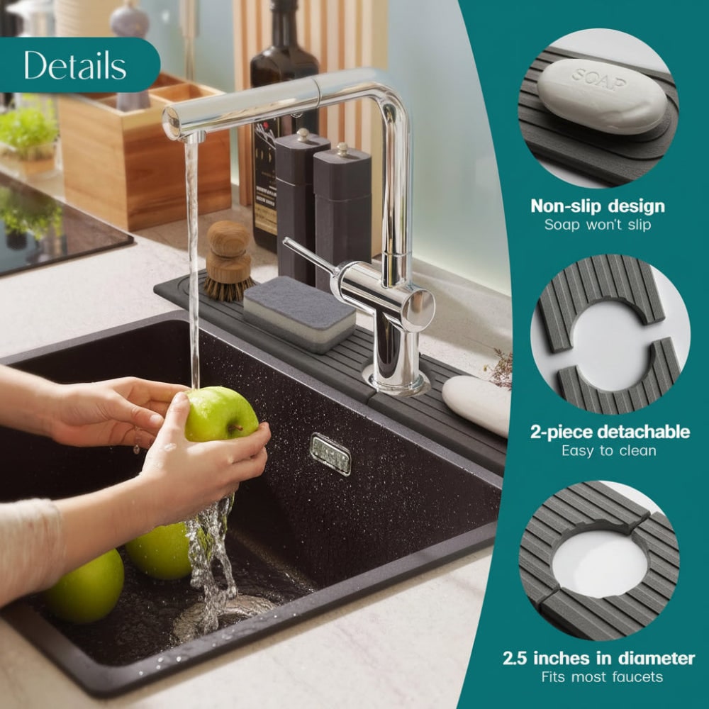 Kitchen Sink Mat Drying Mat Absorbent Design Easy Clean - Image 11