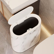 Kitchen Trash Can Bathroom Bin Lid Pedal Narrow Waste Bin - Image 5