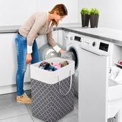 Laundry Basket Clothes Hamper Foldable Design - Image 2