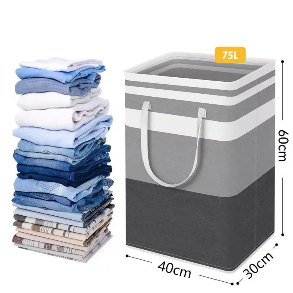 Laundry Basket Clothes Hamper Foldable Design - Image 9