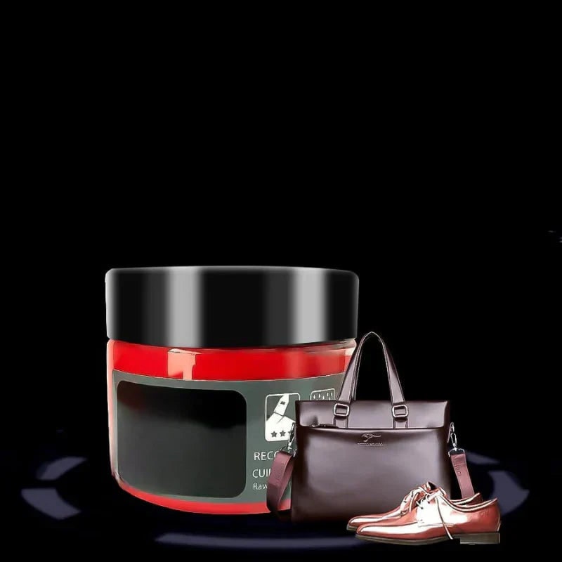 Leather Restoration Cream Smooth Leather Care and Color Revitalization - Image 1