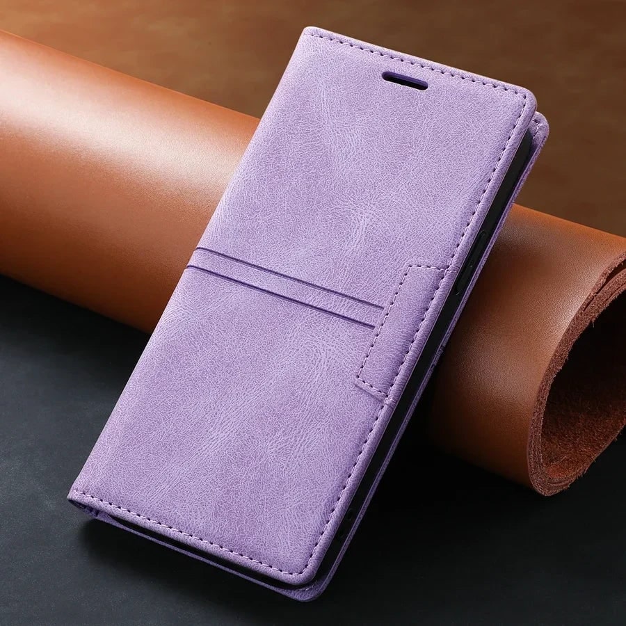 Leather Wallet Case Magnetic Closure and Protection - Image 7