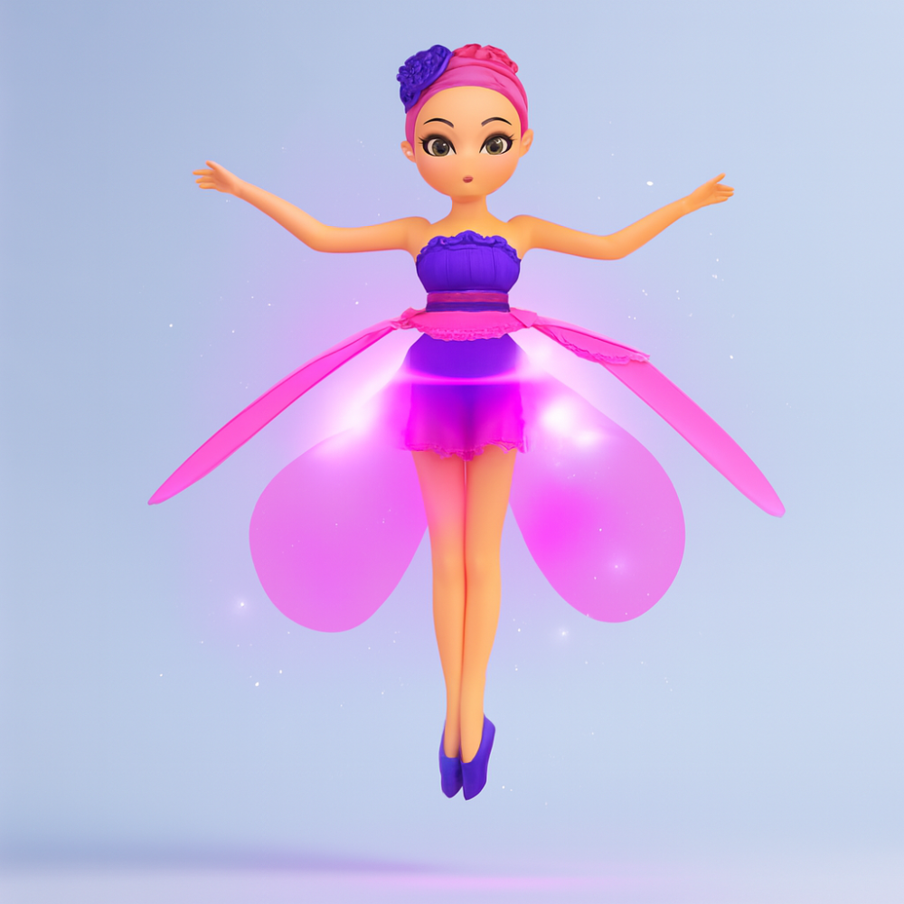 LED Light Fairy Flying Toy Interactive Princess Design - Image 1