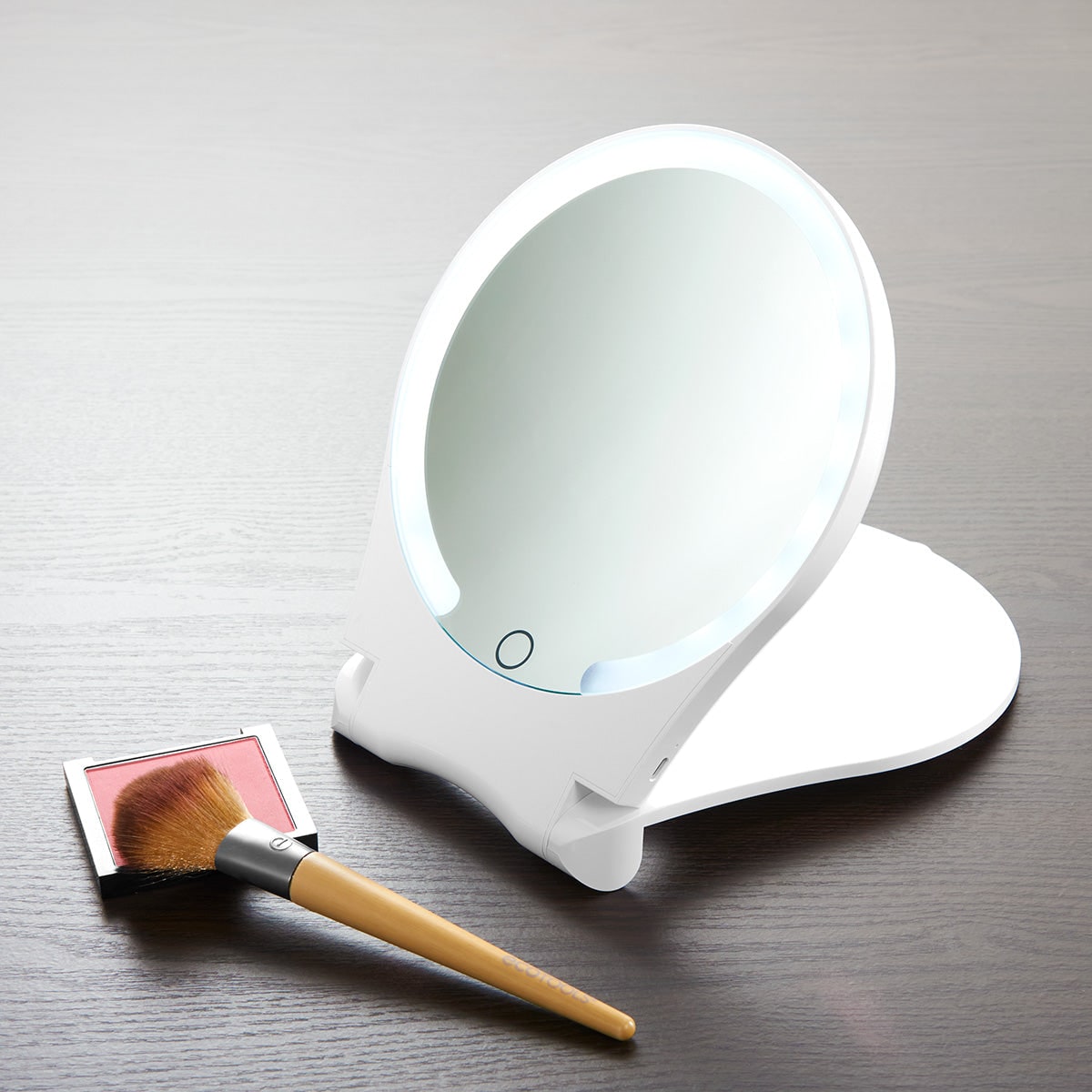LED Lights Vanity Mirror Portable Design Folding - Image 1