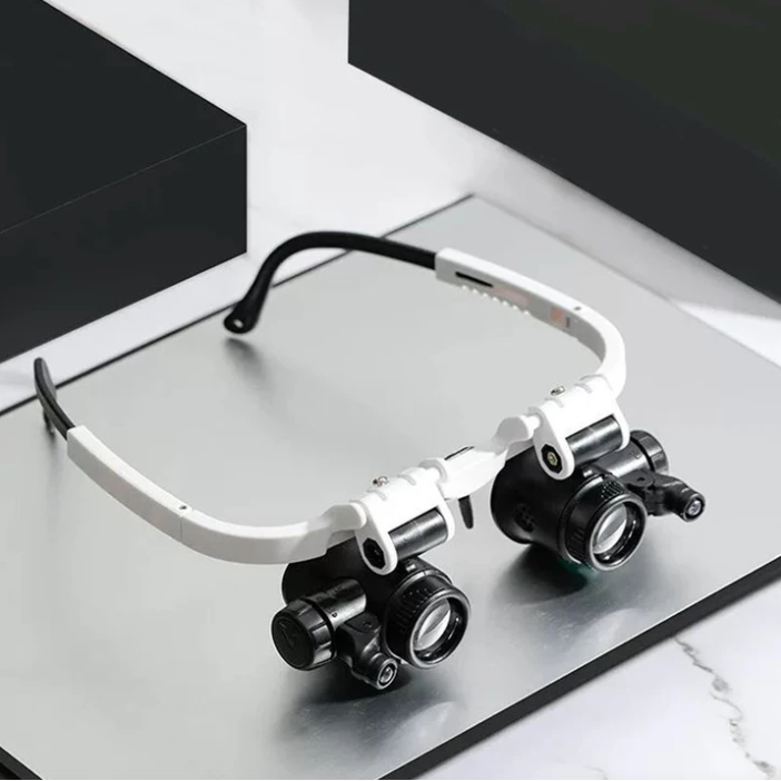 LED Magnifying Glasses 3-Level Illumination Precision Tasks - Image 1