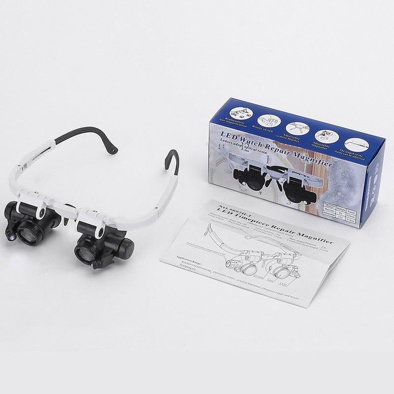 LED Magnifying Glasses 3-Level Illumination Precision Tasks - Image 5