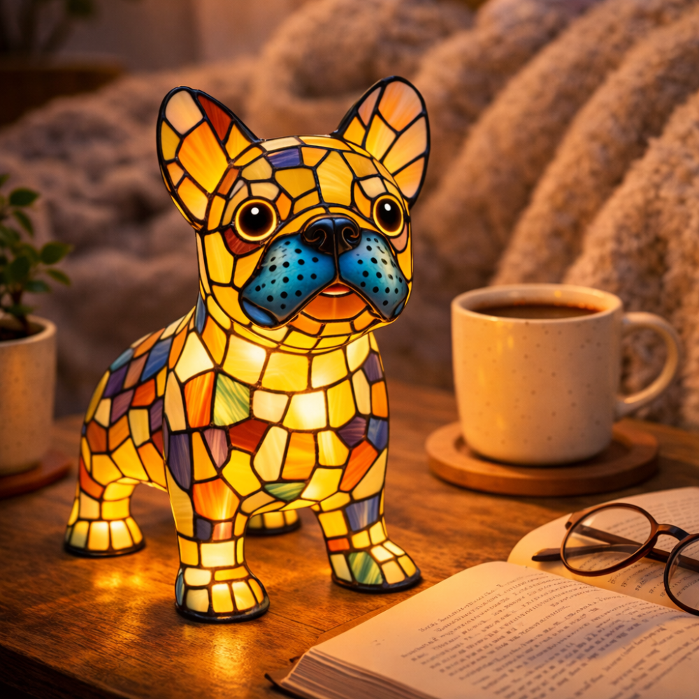 LED Table Lamp Crystal Night Light Dog Lamp - Image 6