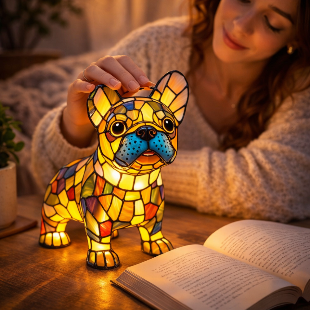 LED Table Lamp Crystal Night Light Dog Lamp - Image 7
