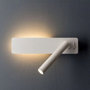 LED Wall Reading Light Bed Adjustable Modern Design Black White - Image 1
