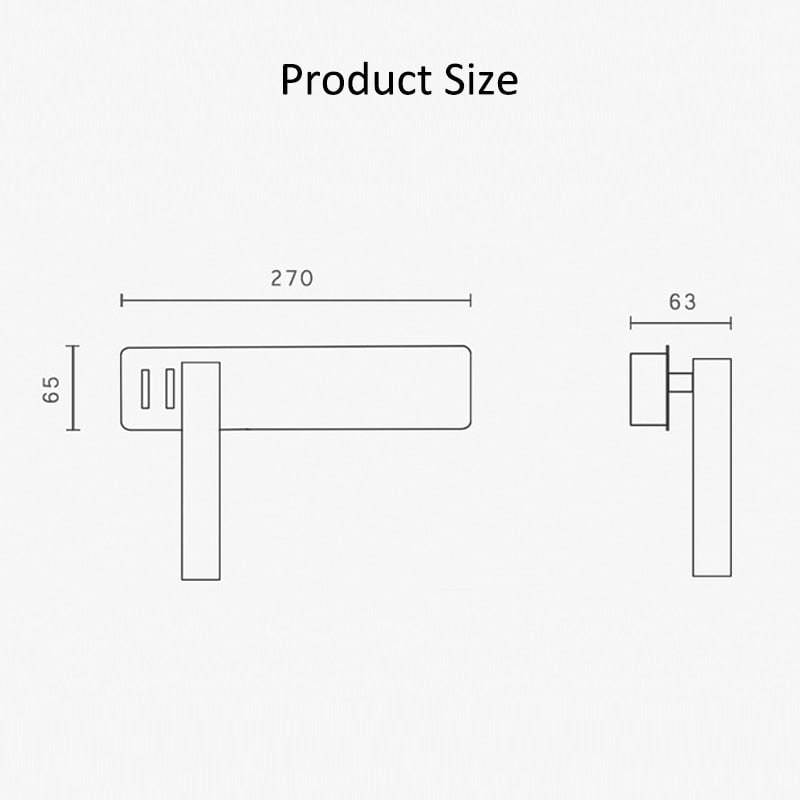 LED Wall Reading Light Bed Adjustable Modern Design Black White - Image 4
