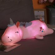 Luminous Unicorn Plush Night Light Rainbow LED Decor - Image 1