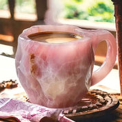 Luxe Gem Stone Coffee Mug Unique Agate Design Home or Office - Image 1