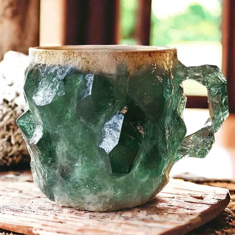 Luxe Gem Stone Coffee Mug Unique Agate Design Home or Office - Image 4