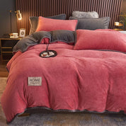 Luxurious Velvet Duvet Cover Set Soft Plush Bedding Comfort - Image 11