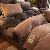 Luxurious Velvet Duvet Cover Set Soft Plush Bedding Comfort - Image 12