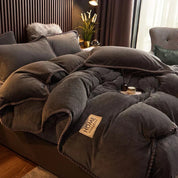 Luxurious Velvet Duvet Cover Set Soft Plush Bedding Comfort - Image 13