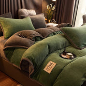 Luxurious Velvet Duvet Cover Set Soft Plush Bedding Comfort - Image 6
