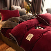 Luxurious Velvet Duvet Cover Set Soft Plush Bedding Comfort - Image 7