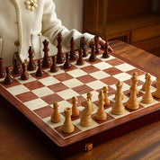 Luxury Wooden Chess Set Storage Box Elegant Gameplay - Image 6